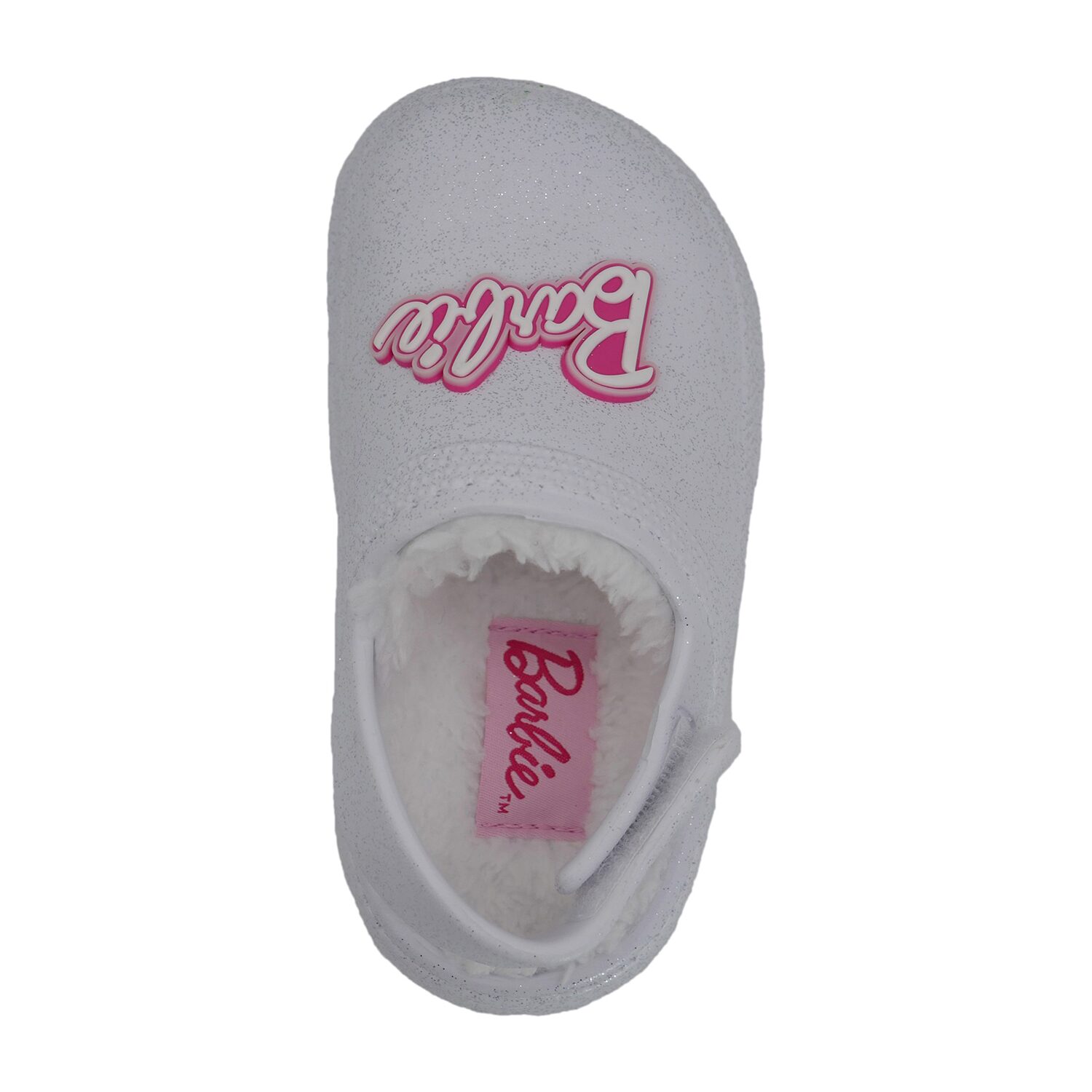 Barbie Faux Fur Toddler Girls Round Closed Toe Clogs