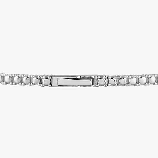 (G / Si1-Si2) Womens 2 CT. T.W. Lab Grown White Diamond Sterling Silver Bangle Bracelet
