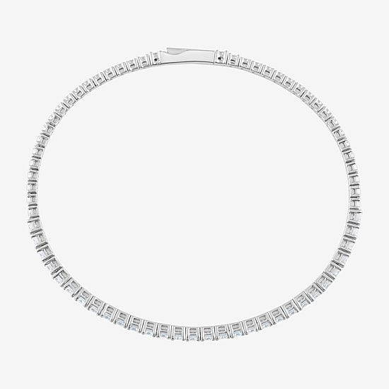 (G / Si1-Si2) Womens 2 CT. T.W. Lab Grown White Diamond Sterling Silver Bangle Bracelet