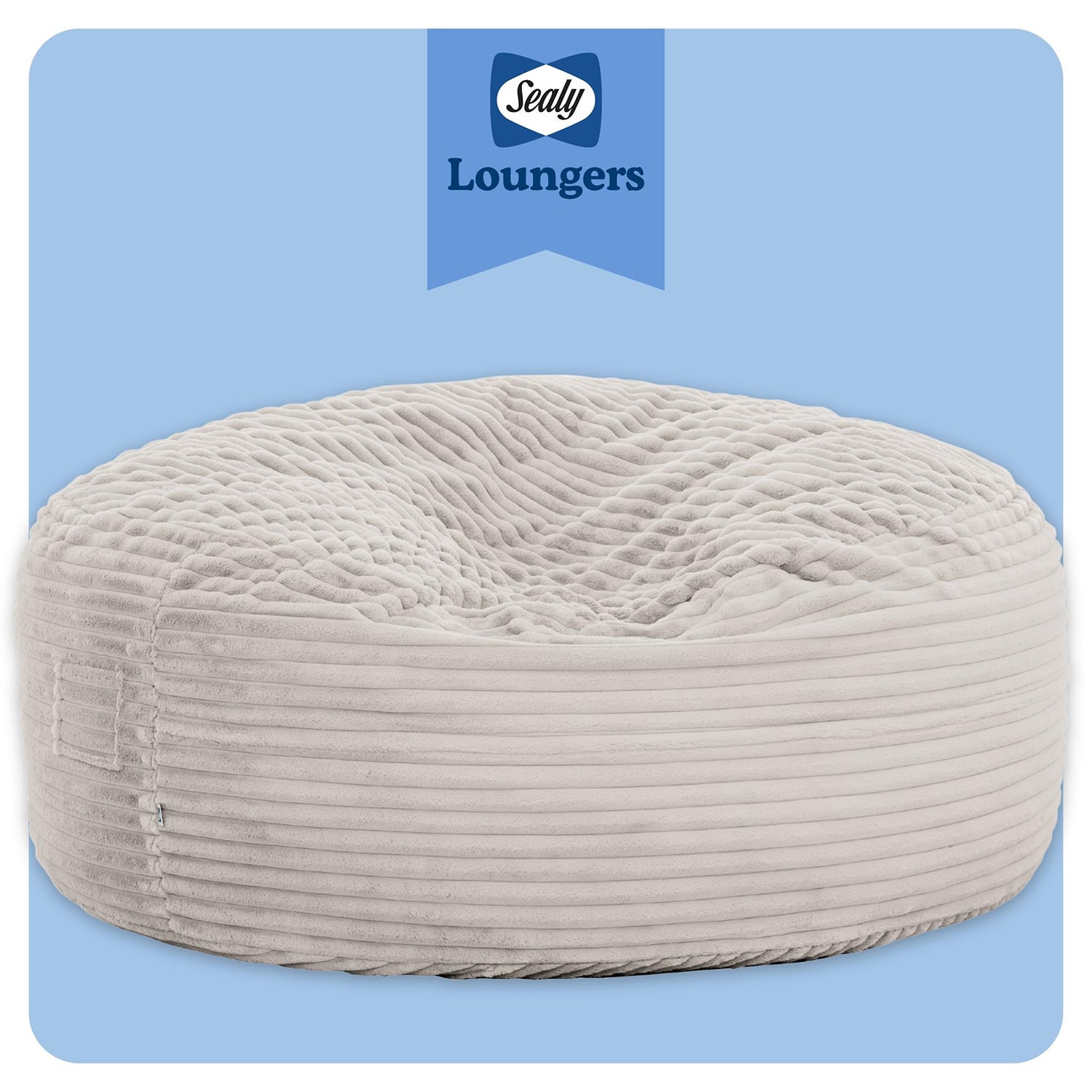 Sealy® Bala Corduroy Memory Foam Bean Bag Chair