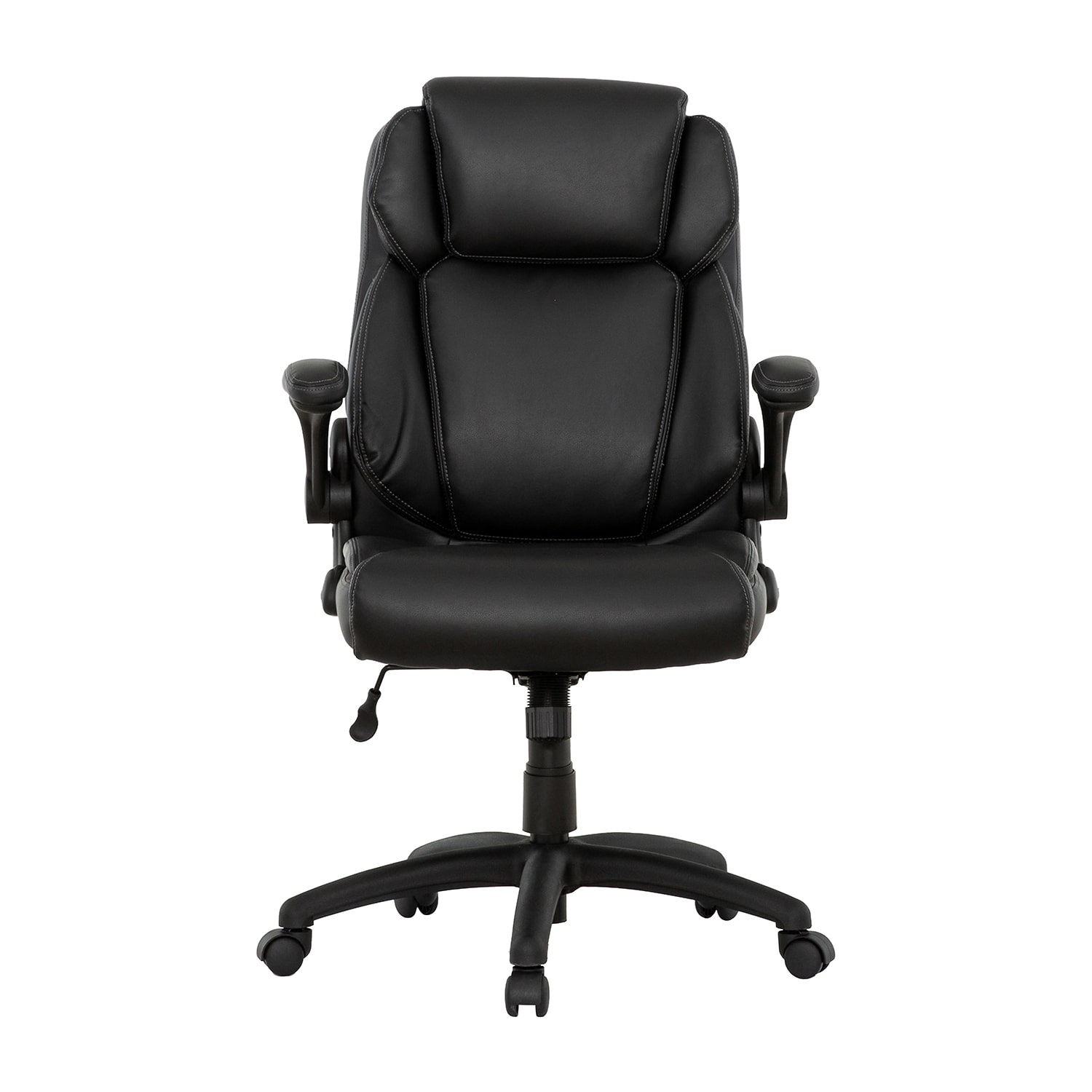 Sealy Atlas Bonded Ergonomic Design Adjustable Height Office Chair in Black