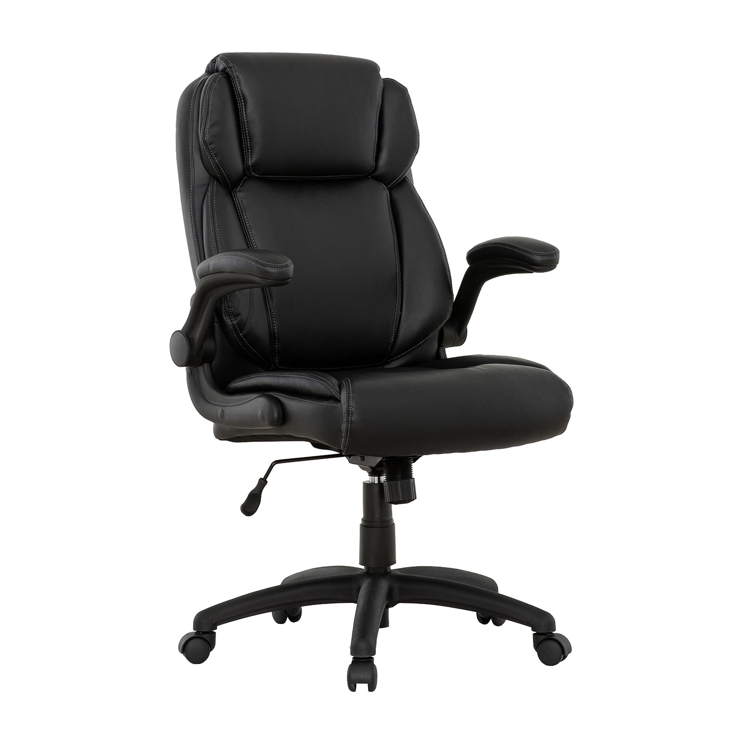 Sealy Atlas Bonded Ergonomic Design Adjustable Height Office Chair in Black