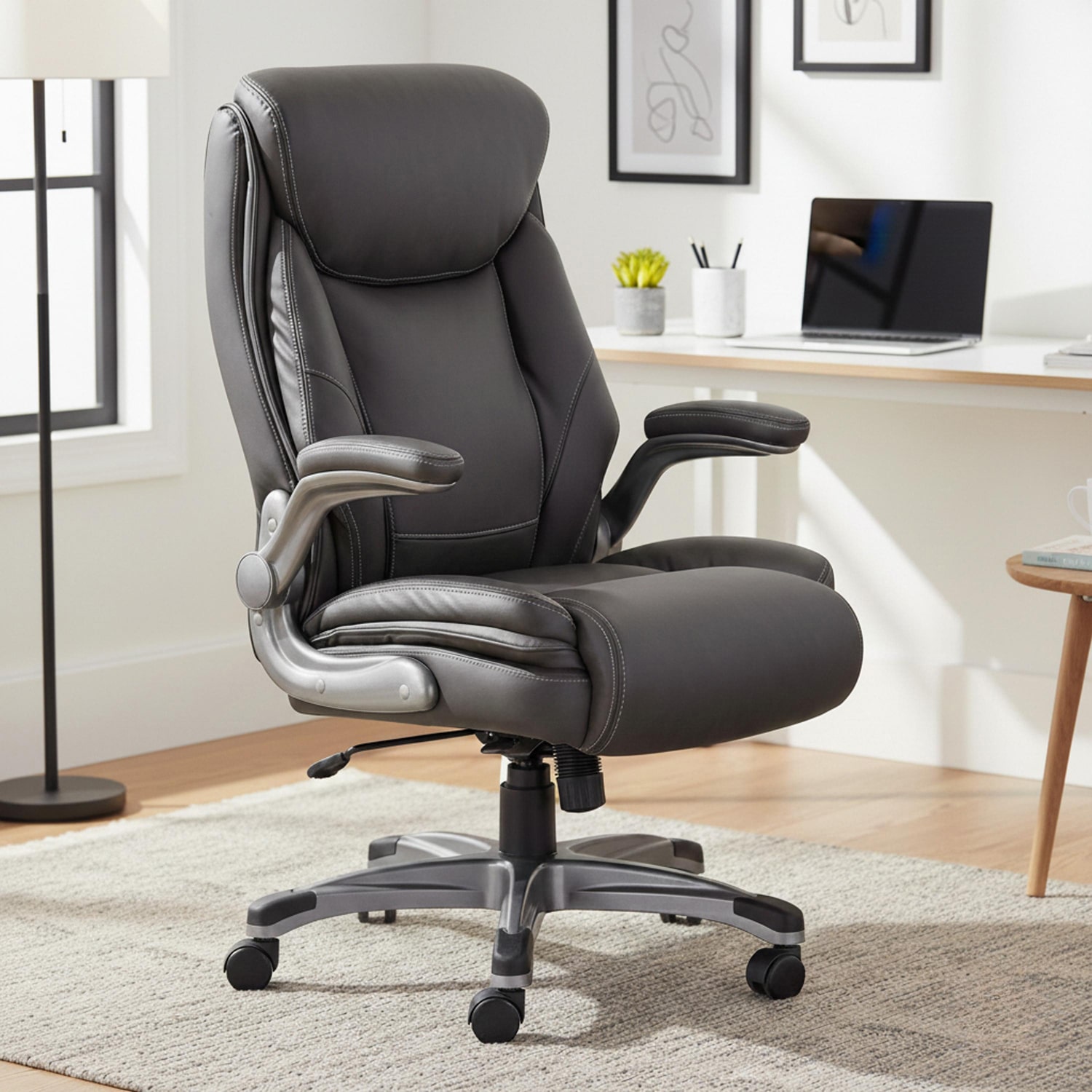 Sealy Ryder Ergonomic Design Adjustable Height Office Chair in Gray