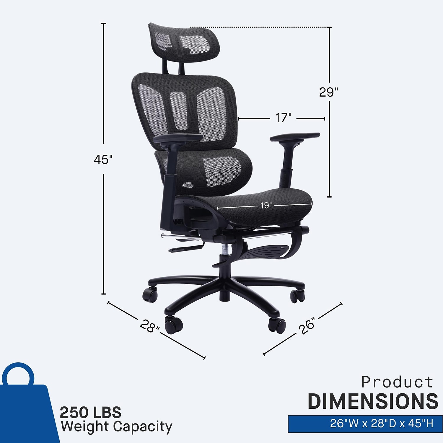 Sealy® Hxley Ergonomic Design Adjustable Height Office Chair