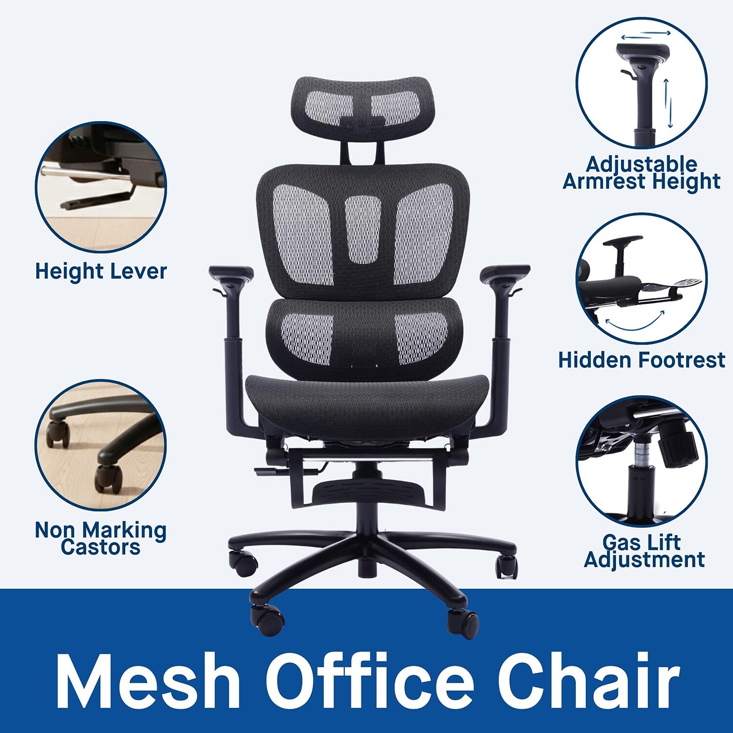 Sealy® Hxley Ergonomic Design Adjustable Height Office Chair