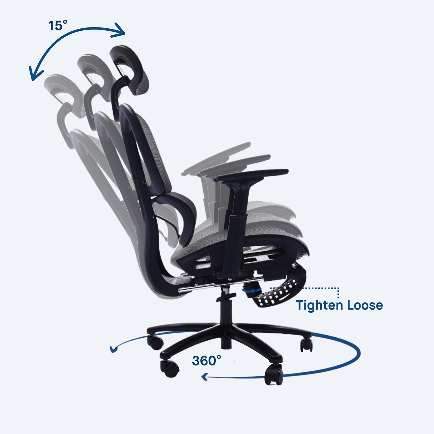 Sealy® Hxley Ergonomic Design Adjustable Height Office Chair