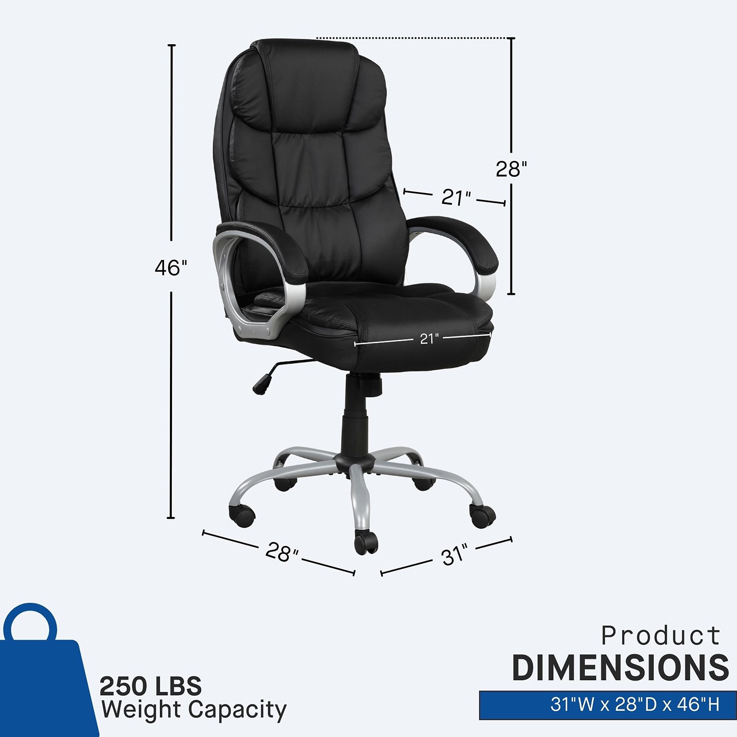 Sealy® Kronos Ergonomic Design Adjustable Height Office Chair