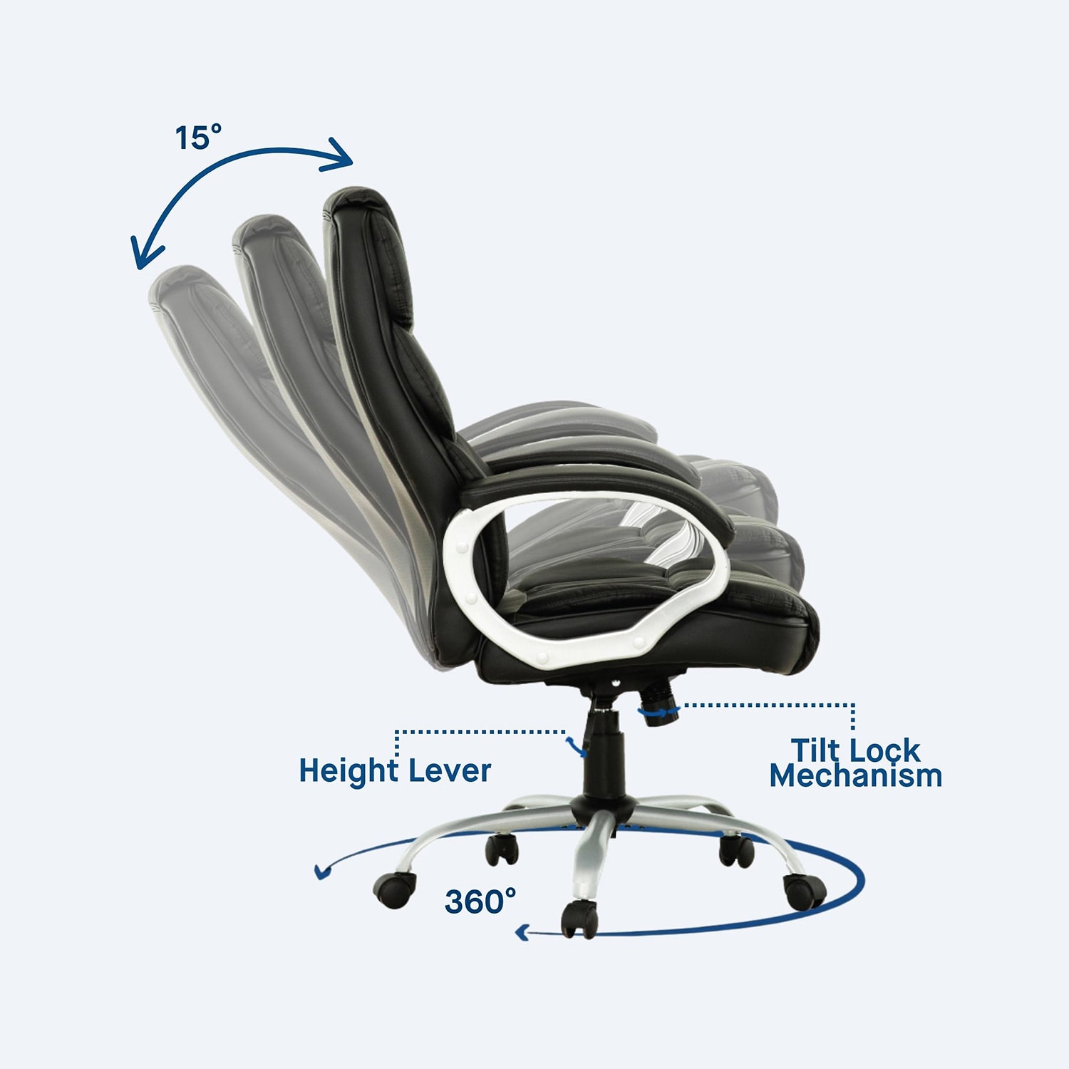 Sealy® Kronos Ergonomic Design Adjustable Height Office Chair