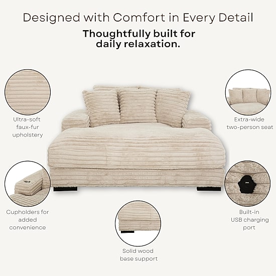 Cuddler Chaise Lounge