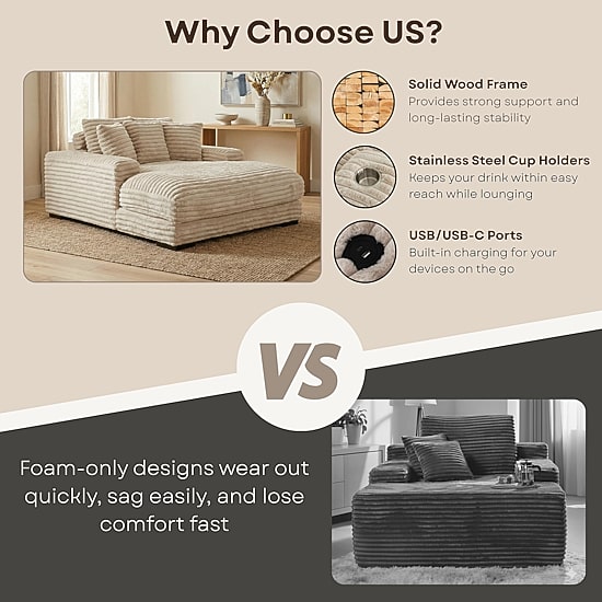 Cuddler Chaise Lounge