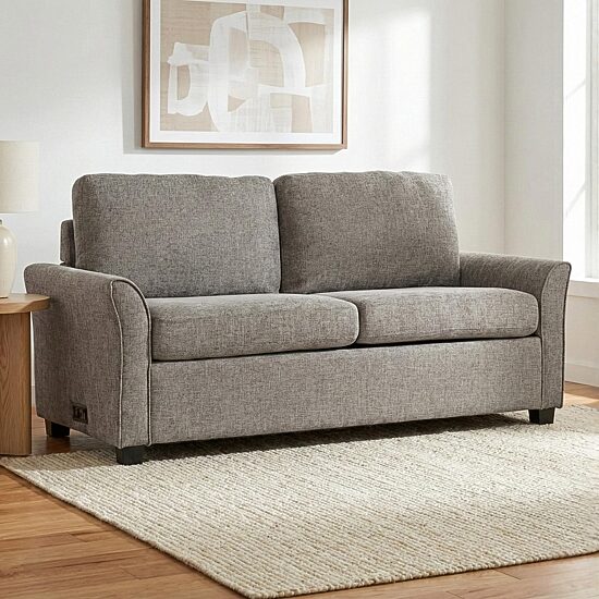 Honor Curved Slope-Arm Sleeper Sofa