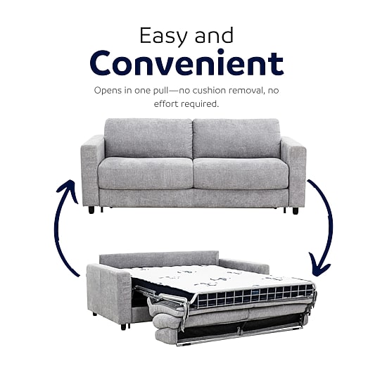 Stearns & Foster Atillio 80" Queen Sleeper Sofa with Memory Foam