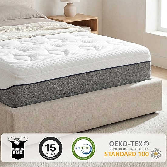 Primo Divine Ultra 13" Medium Gel Memory Foam Tight Top - Mattress in a Box