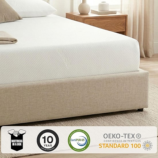 Primo Divine Super 10" Medium Gel Memory Foam Tight Top - Mattress in a Box