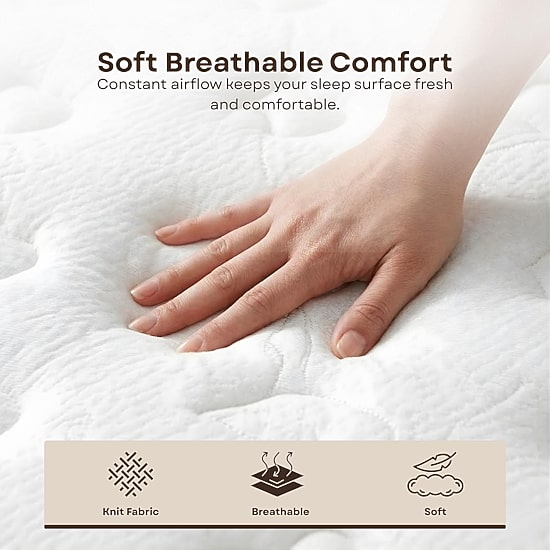 Primo Solar Pocket Coil 9" Medium/Firm Hyrbid Tight Top - Mattress in a Box