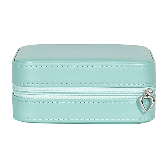 Mele and Co Josette Mirrored Aqua Jewelry Travel Case