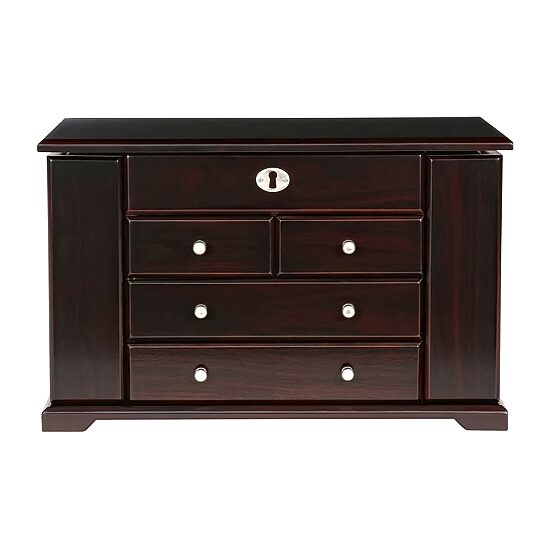 Mele and Co Ellington Mahogany-Finish Jewelry Box