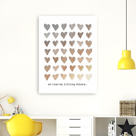 18X24 We Rise By Lifting Others Canvas Wall Art