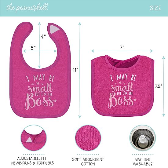 The Peanutshell Girls 8-pc. Bib