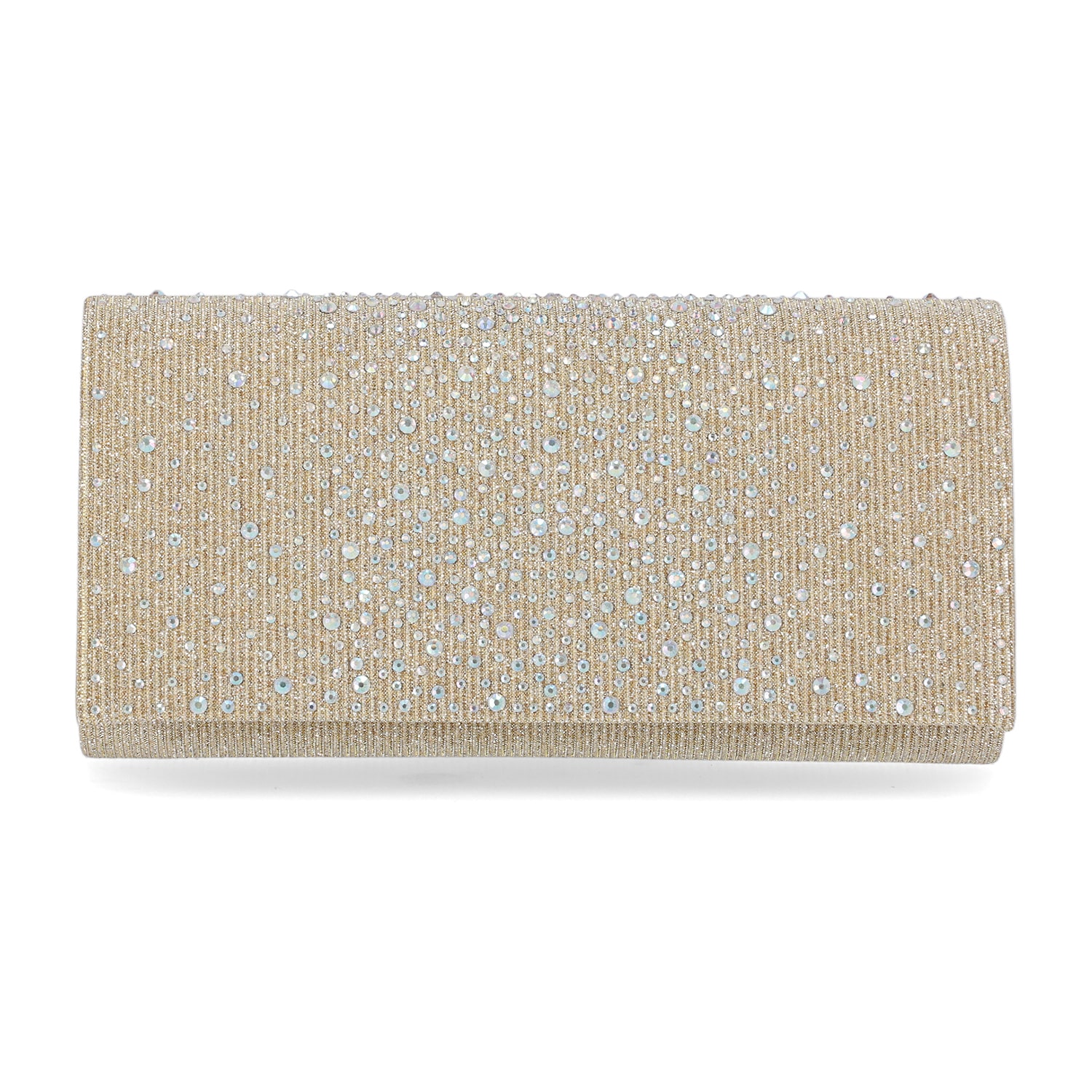 Gunne Sax by Jessica McClintock Chloe Scattered Stones Clutch Beaded Evening Bag