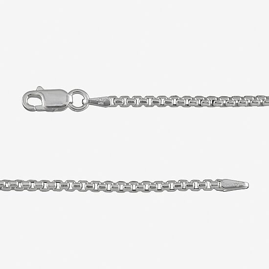 Made in Italy Mens Sterling Silver 30 Inch Box Chain Necklace