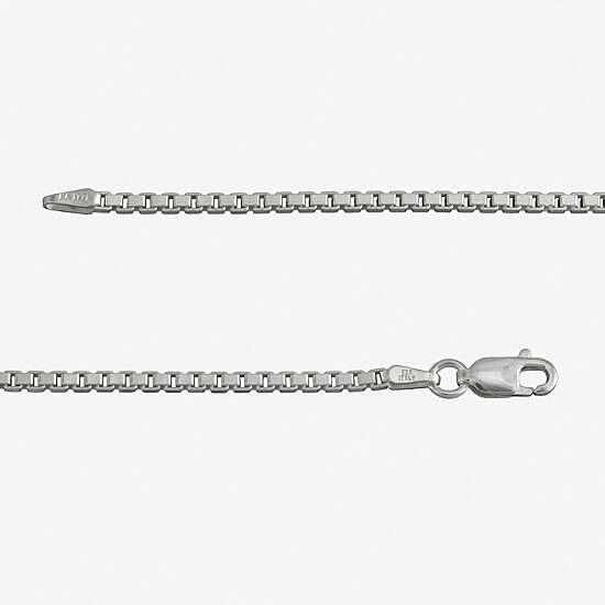 Made In Italy Sterling Silver 2mm Large Box Chain
