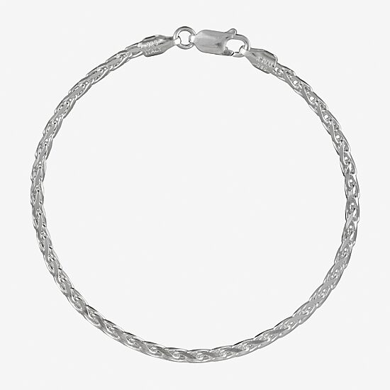 Made in Italy Sterling Silver Spiga Chain Bracelet