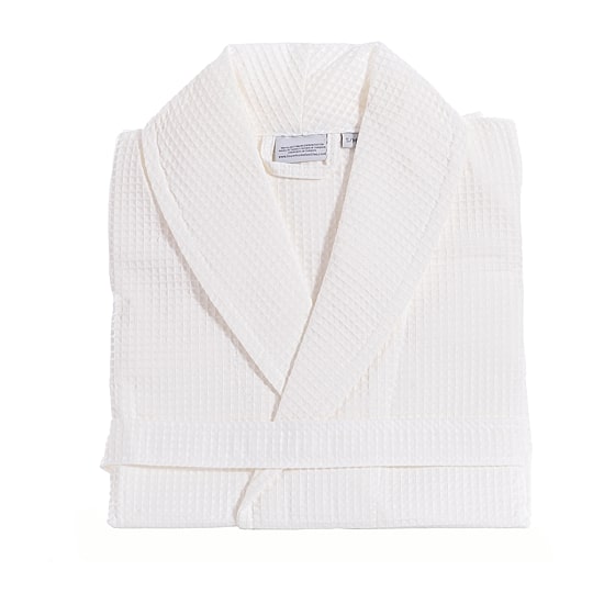 Linum Home Textiles Waffle Weave Unisex Adult Long Length Long Sleeve Robe
