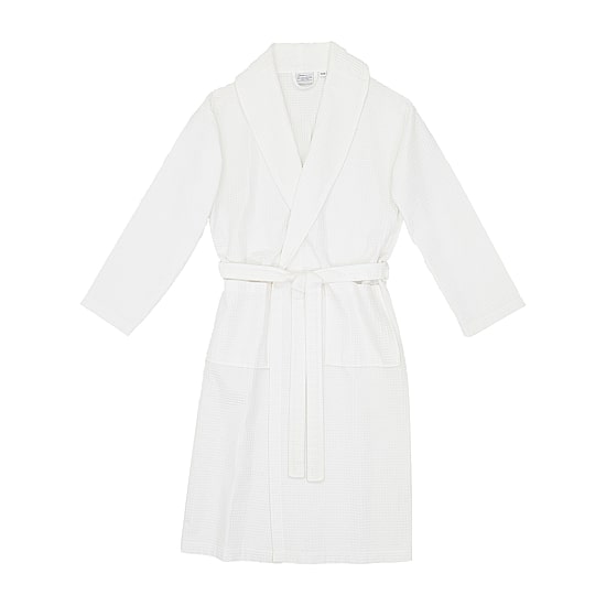 Linum Home Textiles Waffle Weave Unisex Adult Long Length Long Sleeve Robe