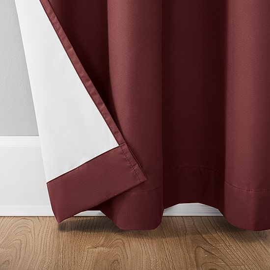 Sun Zero Cyrus Thermal Rod Pocket Back Tab Energy Saving 100% Blackout Single Curtain Panel