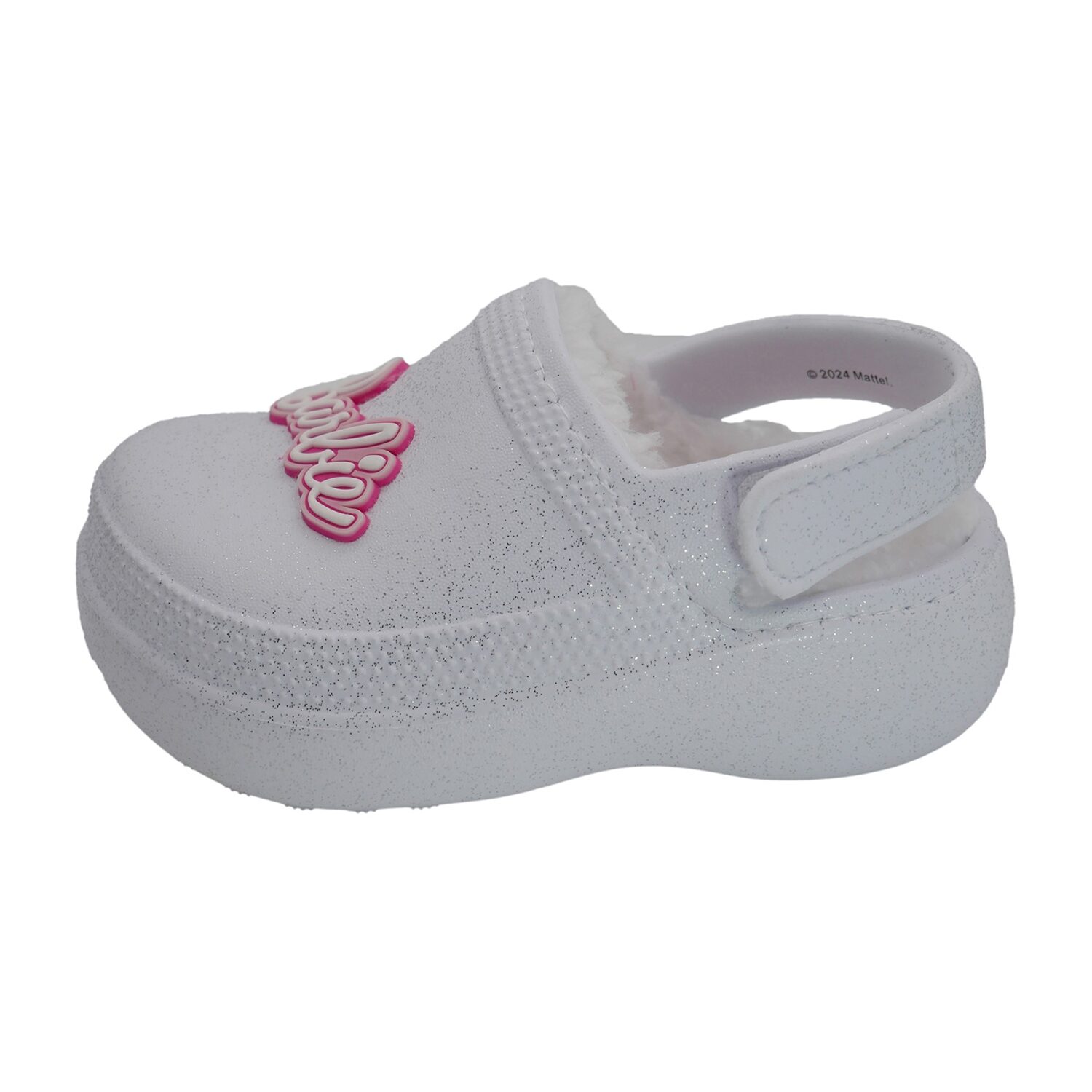 Barbie Faux Fur Toddler Girls Round Closed Toe Clogs