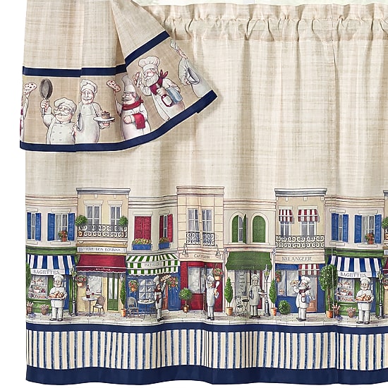 Achim 3-pc. Rod Pocket Kitchen Curtains & Drapes Window Set