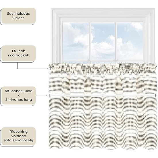 Achim 2-pc. Rod Pocket Window Tier
