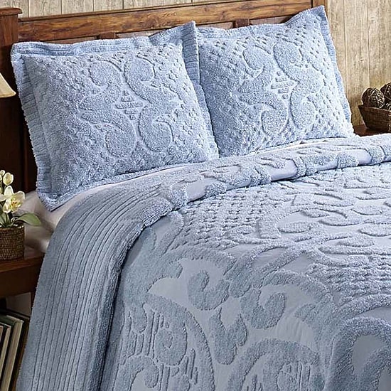 Better Trends Ashton 100% Cotton Chenille Tufted Medallion Pattern Bedspread