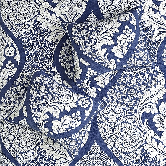Madison Park Marcella 6-Pc Printed Cotton Quilt Set With Throw Pillows