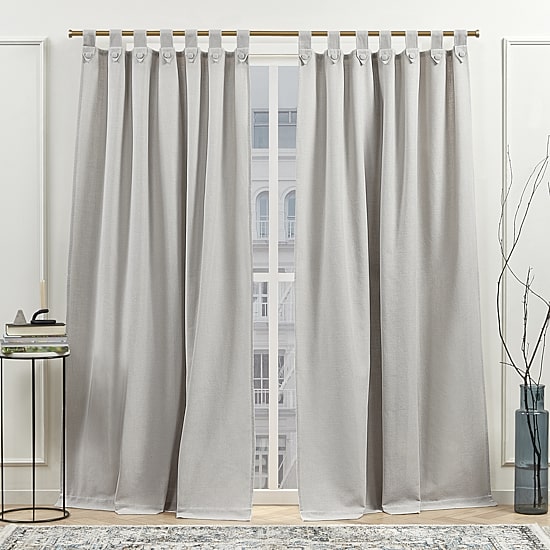 Nicole Miller Peterson Tab Top Light-Filtering Set of 2 Curtain Panel