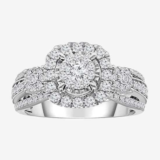 Love Lives Forever (I / I1) Womens 1 CT. T.W. Lab Grown White Diamond 10K Gold Bridal Set
