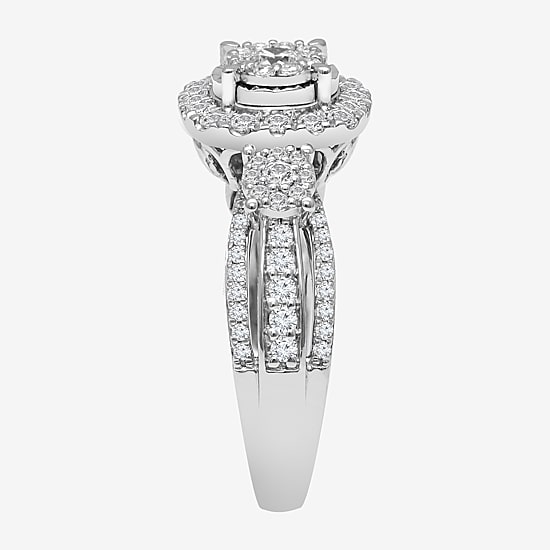 Love Lives Forever (I / I1) Womens 1 CT. T.W. Lab Grown White Diamond 10K Gold Bridal Set