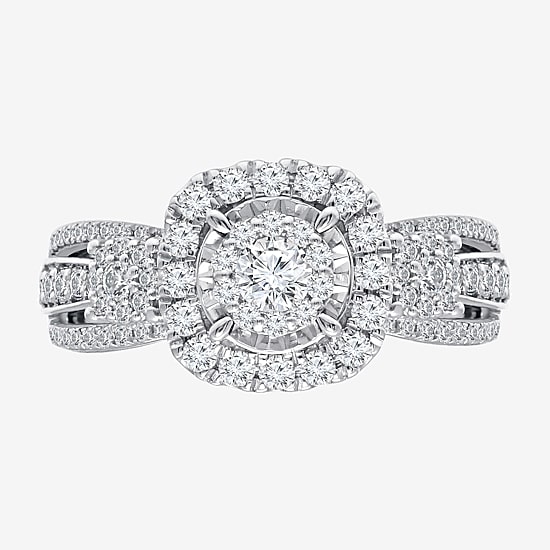 Love Lives Forever (I / I1) Womens 1 CT. T.W. Lab Grown White Diamond 10K Gold Bridal Set