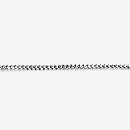 Stainless Steel Solid Wheat Chain Necklace
