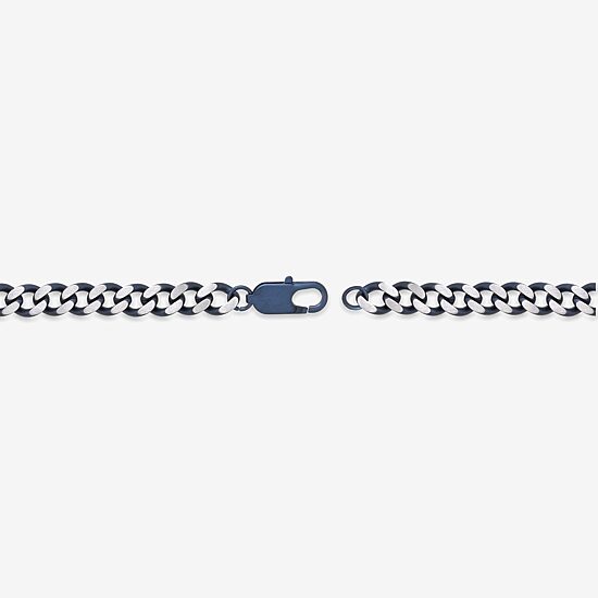Mens Stainless Steel 24 Inch Curb Chain Necklace