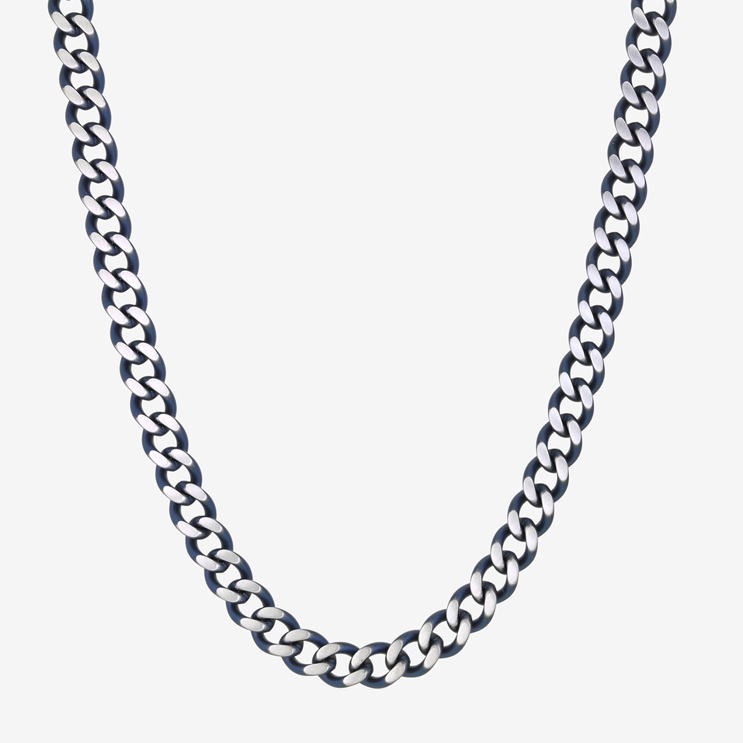 Mens Stainless Steel Inch Curb Chain Necklace