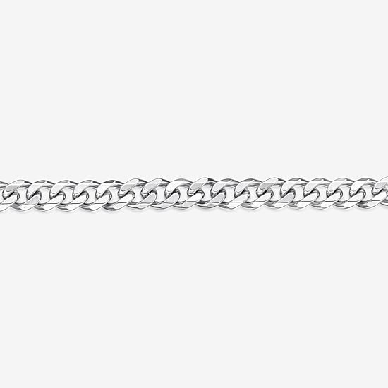 Mens Stainless Steel 22" 11mm Beveled Curb Chain