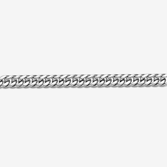 Mens Stainless Steel 22" 9mm Beveled Curb Chain
