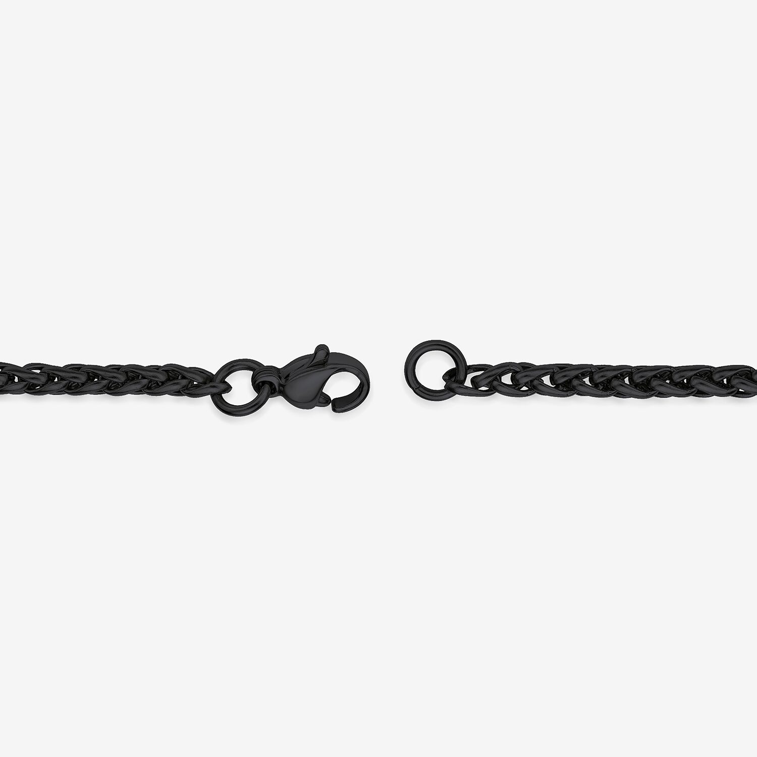Mens Stainless Steel 3mm Wheat Chain