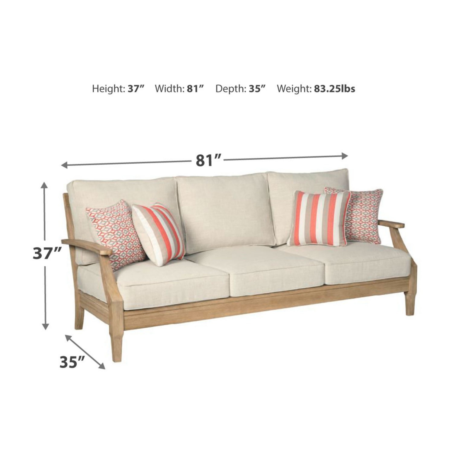 Outdoor By Ashley Clare View Sofa