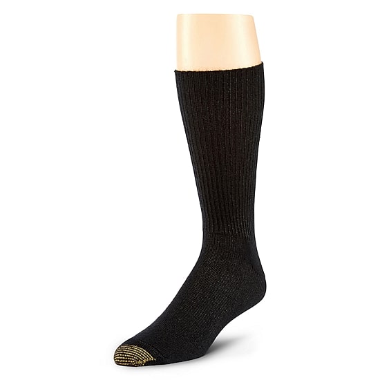 Gold Toe Fluffies Mens 3 Pair Big and Tall Crew Socks