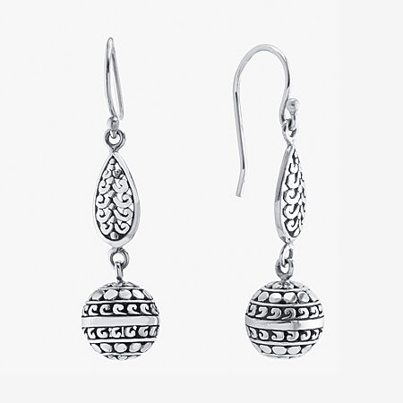 Genuine Black Onyx Sterling Silver Drop Earrings - JCPenney
