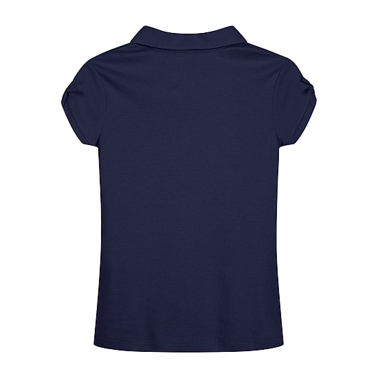 IZOD Little & Big Kid Girls Short Sleeve Regular Fit Stretch Fabric Polo Shirt