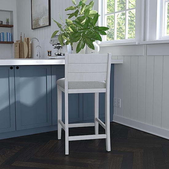 Hillsdale House Fowler Counter Height Upholstered Bar Stool